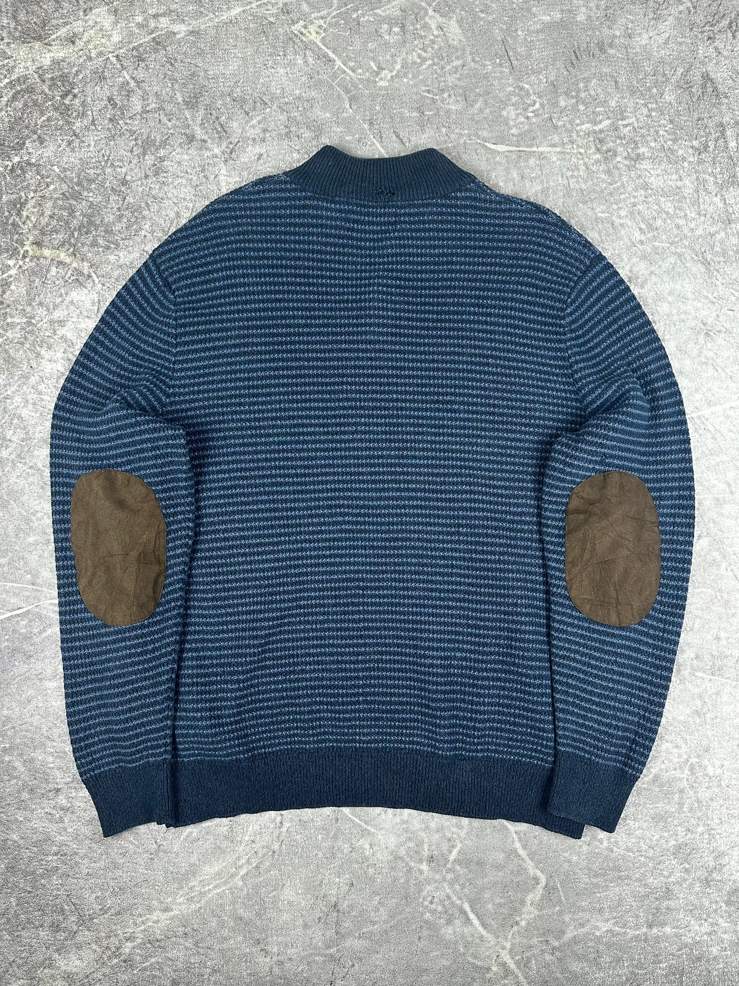 Vintage 00s Chaps Ralph Lauren Small Embroidered Crest Quarter Button Sweater (XL)