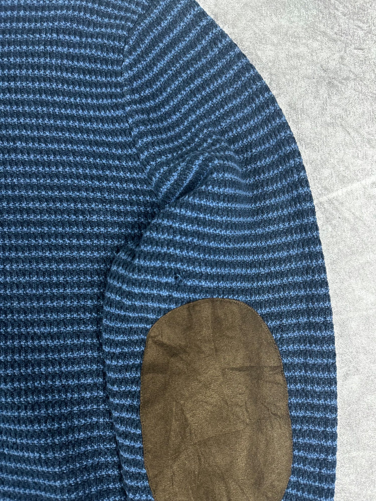 Vintage 00s Chaps Ralph Lauren Small Embroidered Crest Quarter Button Sweater (XL)