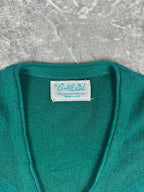 Vintage 70s Arnold Palmer The Signature Collection U.S.A. Union Made Knit Cardigan Sweater (XL)