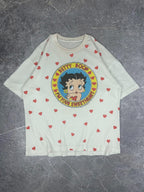 Vintage 1986 Fleischer Studios Betty Boop "I'm Your Sweetheart" Hearts Front AOP (M)