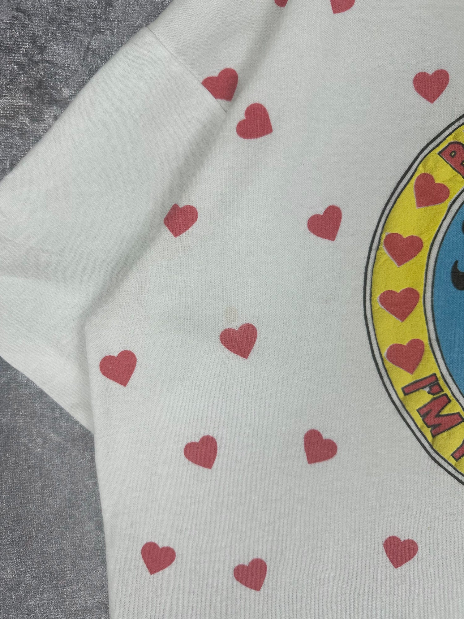 Vintage 1986 Fleischer Studios Betty Boop "I'm Your Sweetheart" Hearts Front AOP (M)