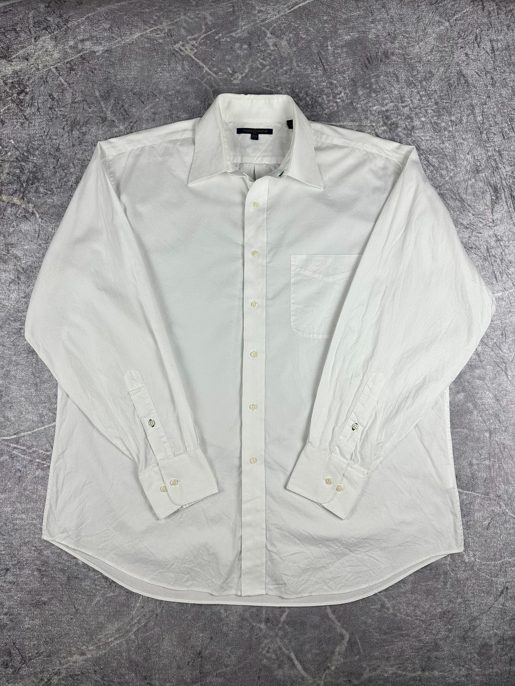 Vintage 00s 2006 Tommy Hilfiger Long Sleeve Button Up Shirt (XL)