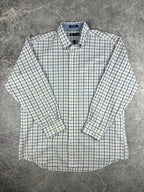 Preloved 2010s Chaps Ralph Lauren Plaid Checked Long Sleeve Button Up Shirt (L)