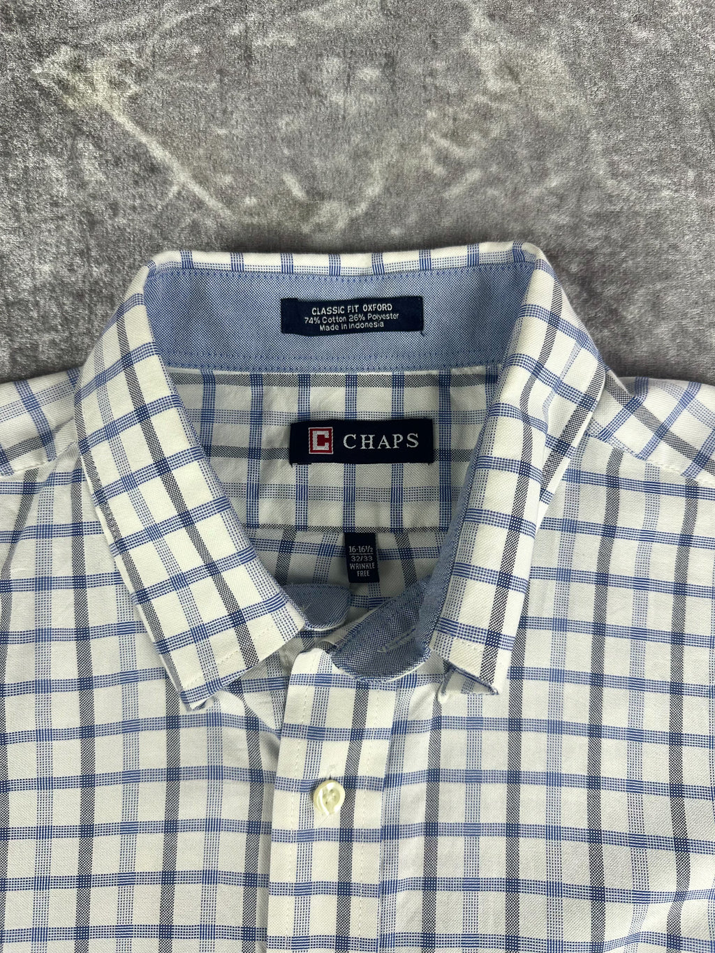 Preloved 2010s Chaps Ralph Lauren Plaid Checked Long Sleeve Button Up Shirt (L)