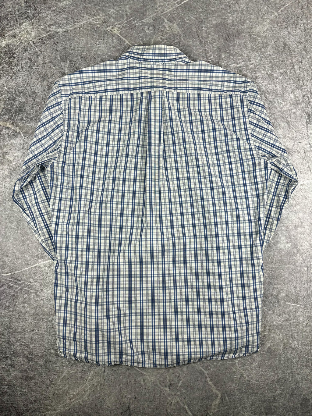 Preloved 00s 2009 Tommy Hilfiger Embroidered Flag Plaid Long Sleeve Button Up Shirt (L)