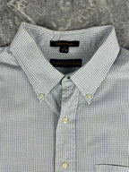 Vintage 00s 2001 Tommy Hilfiger Check Pinstripe Long Sleeve Button Up Shirt (XL)