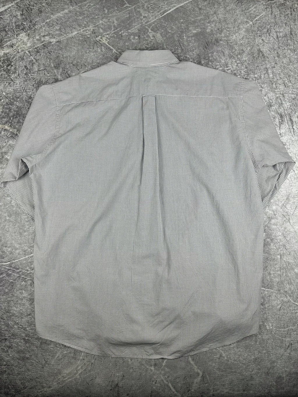 Vintage 00s 2003 Tommy Hilfiger Embroidered Flag Check Pinstripe Long Sleeve Button Up Shirt (XL)