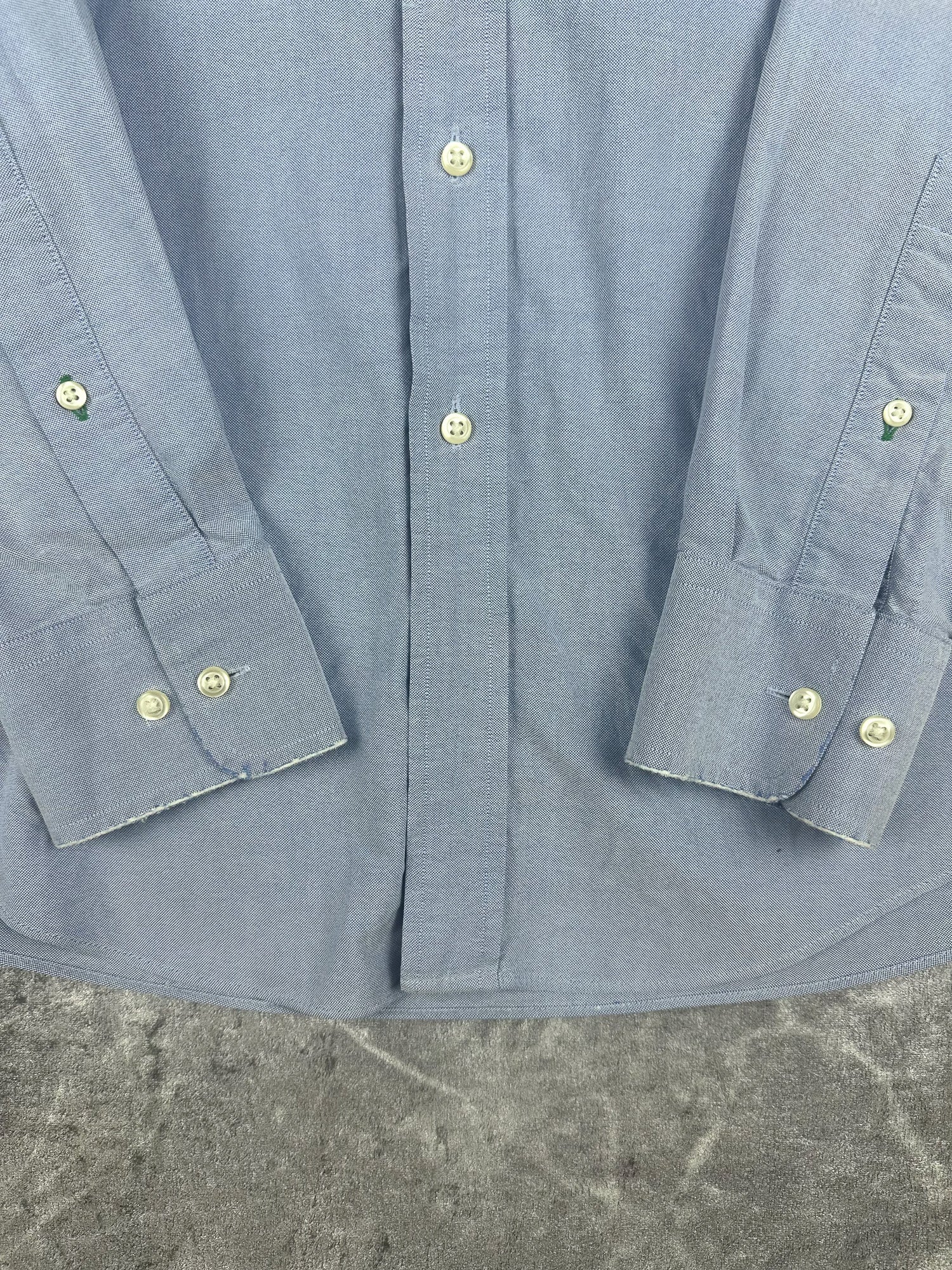 Preloved 00s Tommy Hilfiger Embroidered Crest Long Sleeve Button Up Shirt (M)