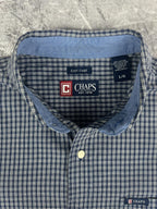 Vintage 00s Chaps Ralph Lauren Plaid Tab Logo Long Sleeve Button Up Shirt (L)