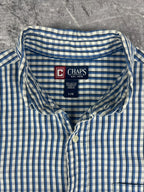 Vintage 00s Chaps Ralph Lauren Embroidered Plaid Long Sleeve Button Up Shirt (XL)