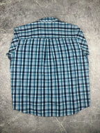 Vintage 00s Chaps Ralph Lauren Plaid Tab Logo Short Sleeve Button Up Shirt (2XL)