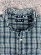 Preloved 00s Chaps Ralph Lauren Plaid Check Long Sleeve Button Up Shirt (L)