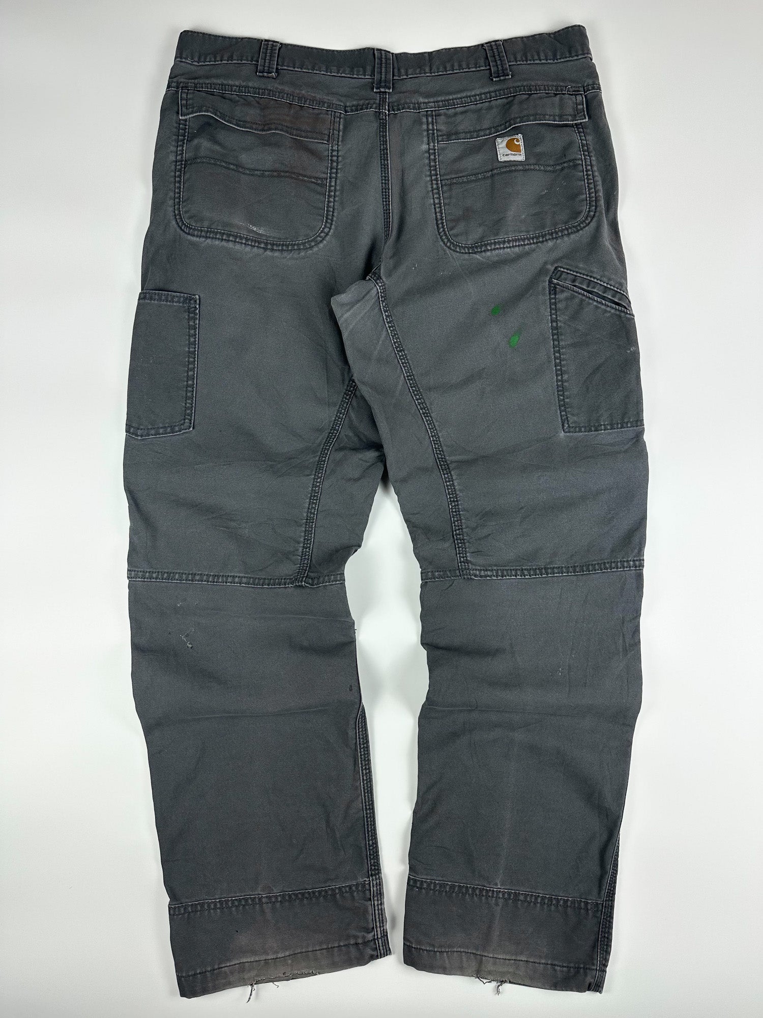 Preloved 2010s Carhartt Rugged Flex Relaxed Fit Canvas Work Pant Dungaree (38x32)