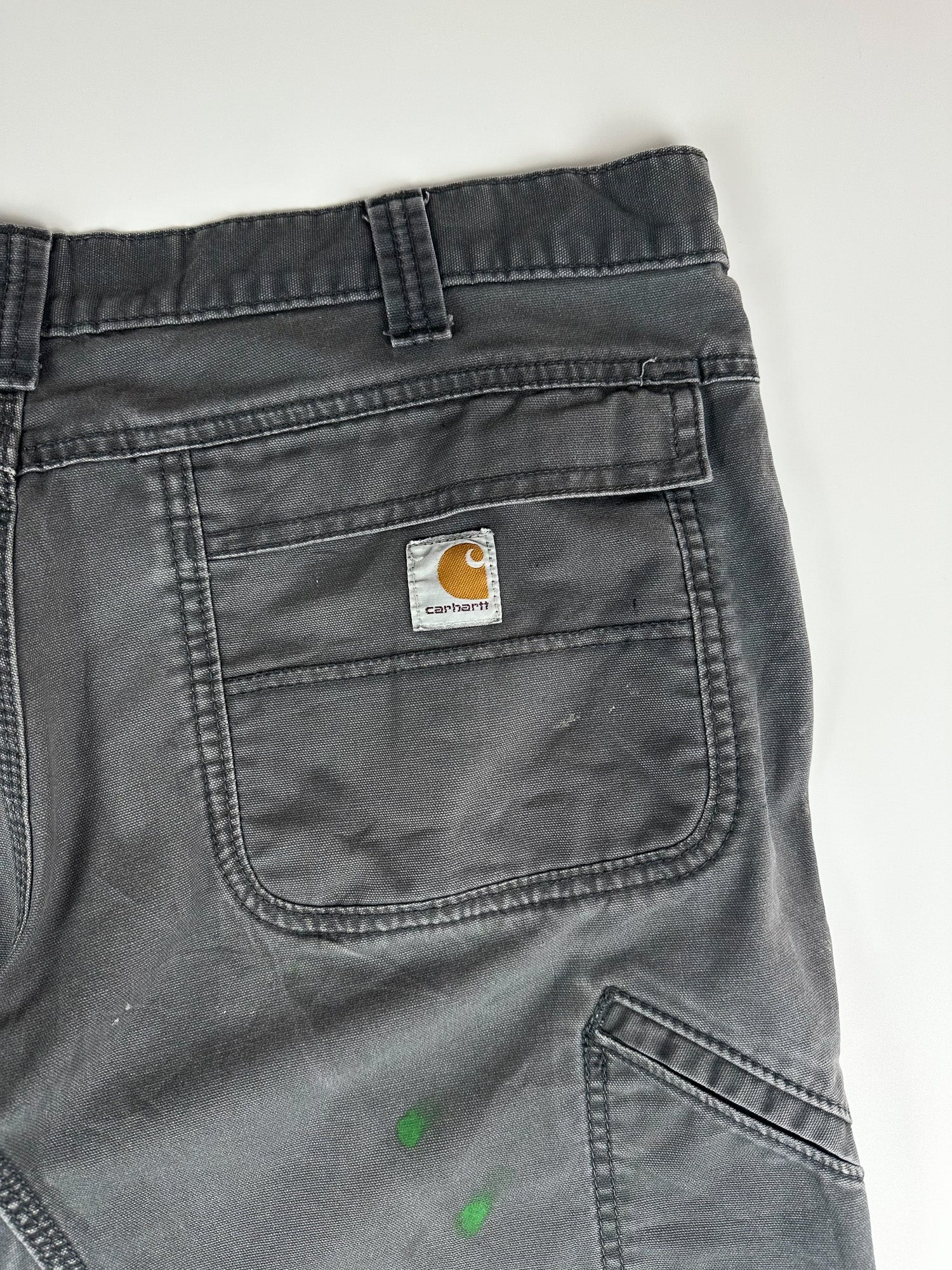 Preloved 2010s Carhartt Rugged Flex Relaxed Fit Canvas Work Pant Dungaree (38x32)