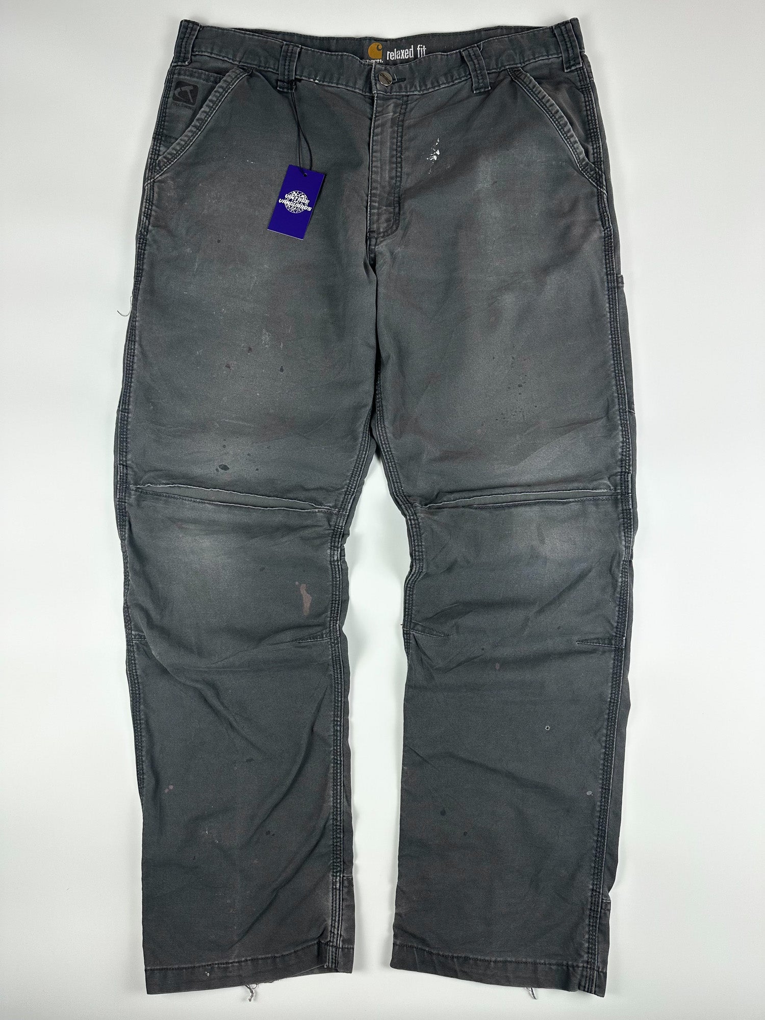 Preloved 2010s Carhartt Rugged Flex Relaxed Fit Canvas Work Pant Dungaree (38x32)