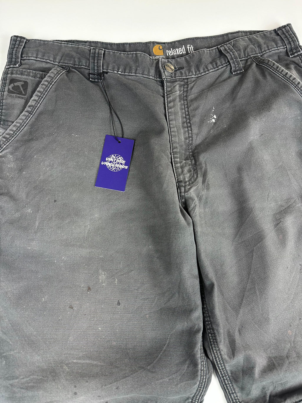 Preloved 2010s Carhartt Rugged Flex Relaxed Fit Canvas Work Pant Dungaree (38x32)