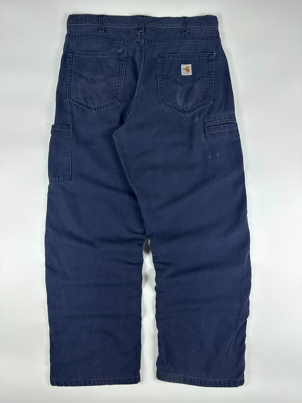 Preloved 2010s Carhartt Flame Resistant Canvas Loose Fit Carpenter Pants (35x29)