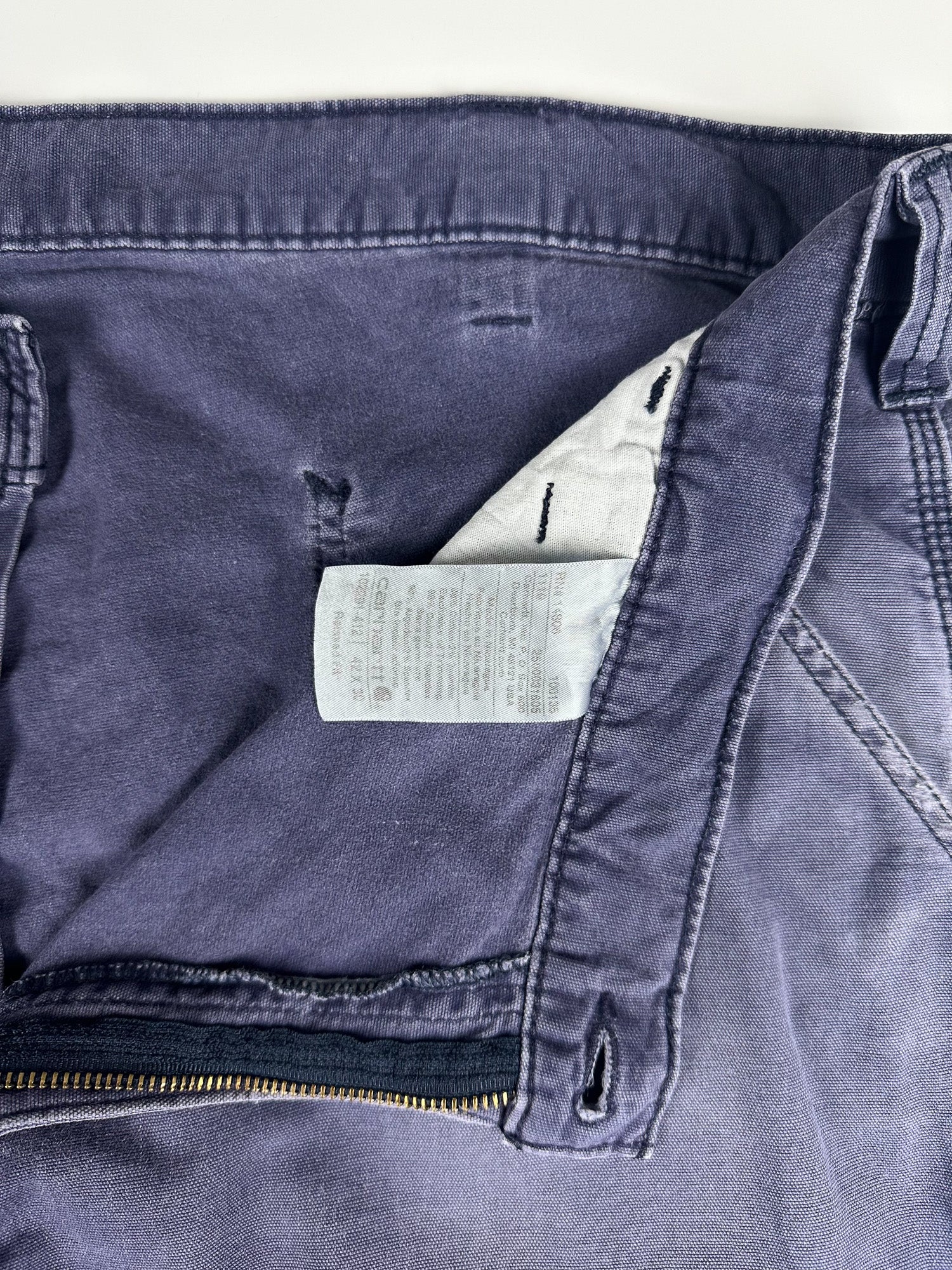 Preloved 2010s Carhartt Relaxed Fit Canvas Workwear Carpenter Pants (42x25)