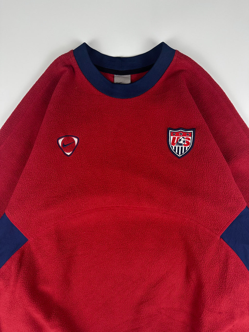SIGNED Vintage 00s Nike Therma Fit U.S. Football Team USA Soccer Crewneck Fleece (L)
