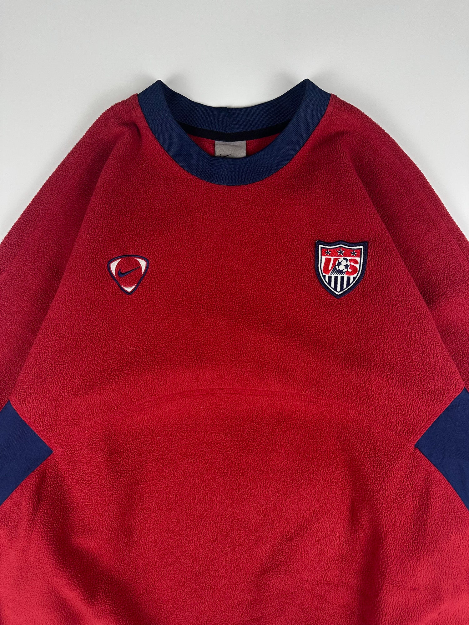SIGNED Vintage 00s Nike Therma Fit U.S. Football Team USA Soccer Crewneck Fleece (L)