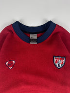 SIGNED Vintage 00s Nike Therma Fit U.S. Football Team USA Soccer Crewneck Fleece (L)