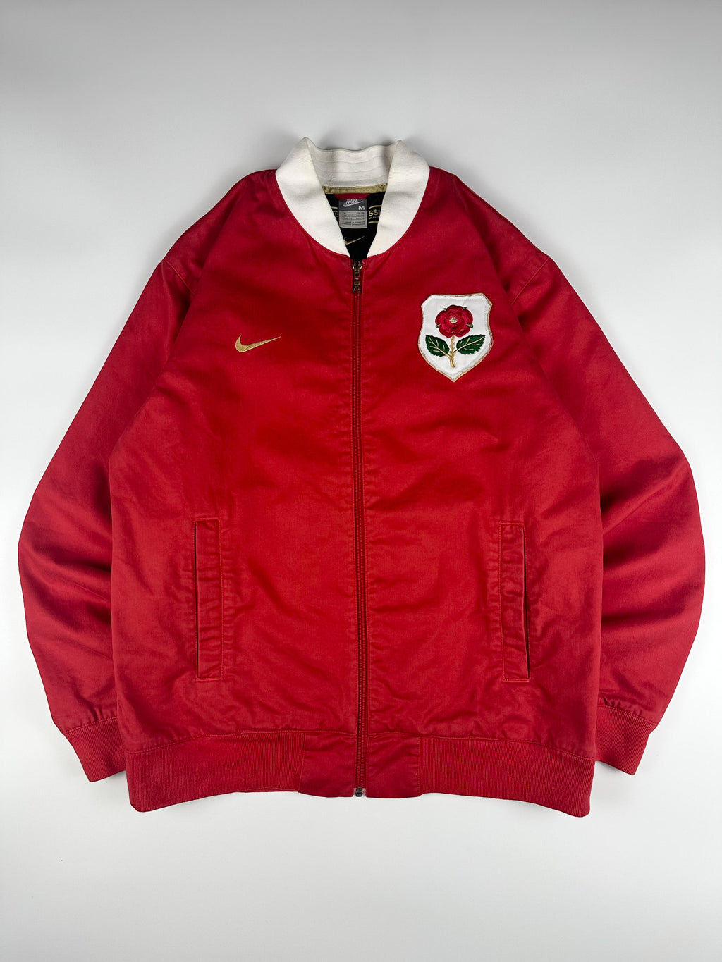 Preloved 00s Nike Football Classics 2007-09 Manchester United 1908/1909 Reissue Bomber Jacket (M)