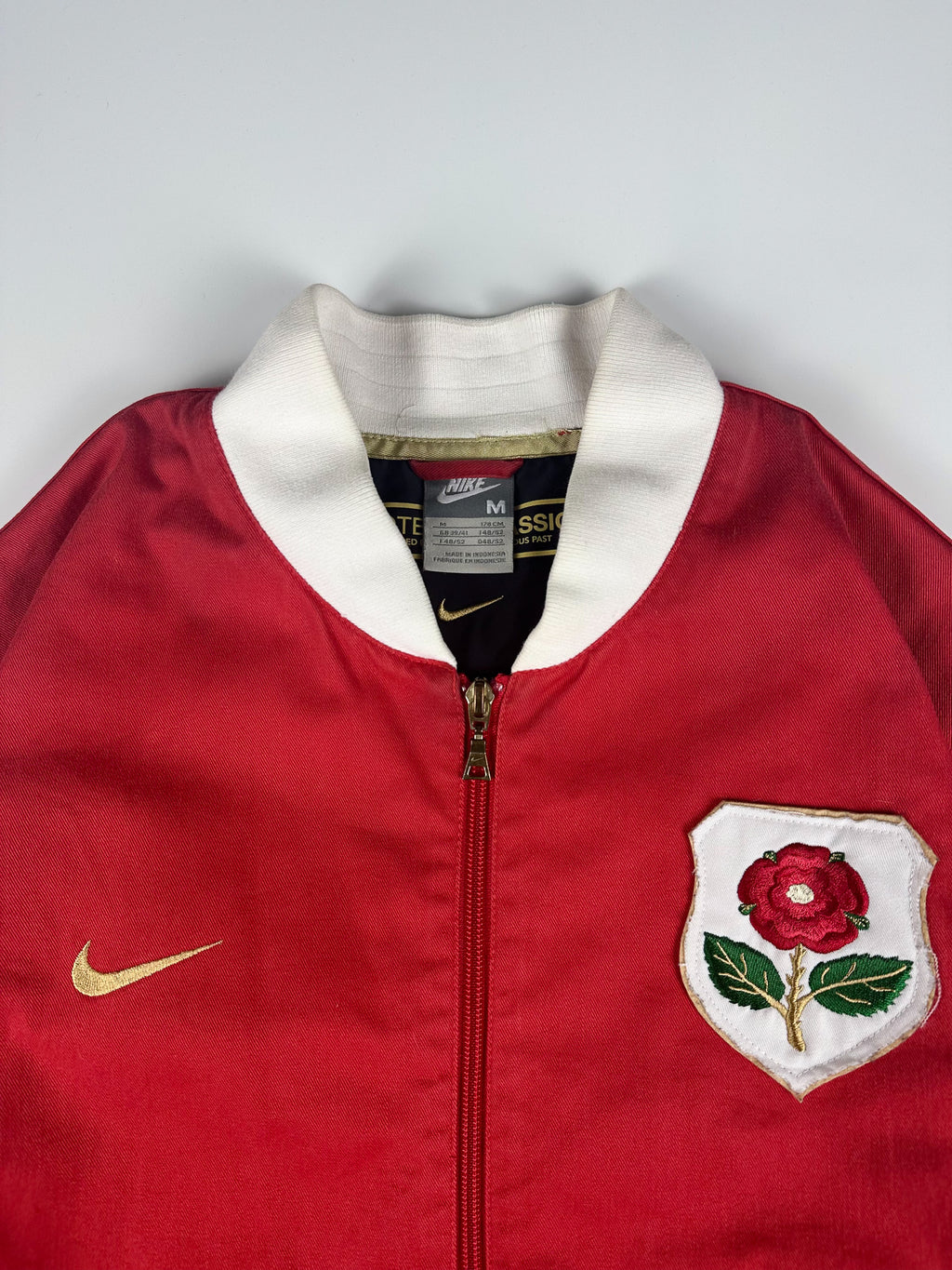 Preloved 00s Nike Football Classics 2007-09 Manchester United 1908/1909 Reissue Bomber Jacket (M)