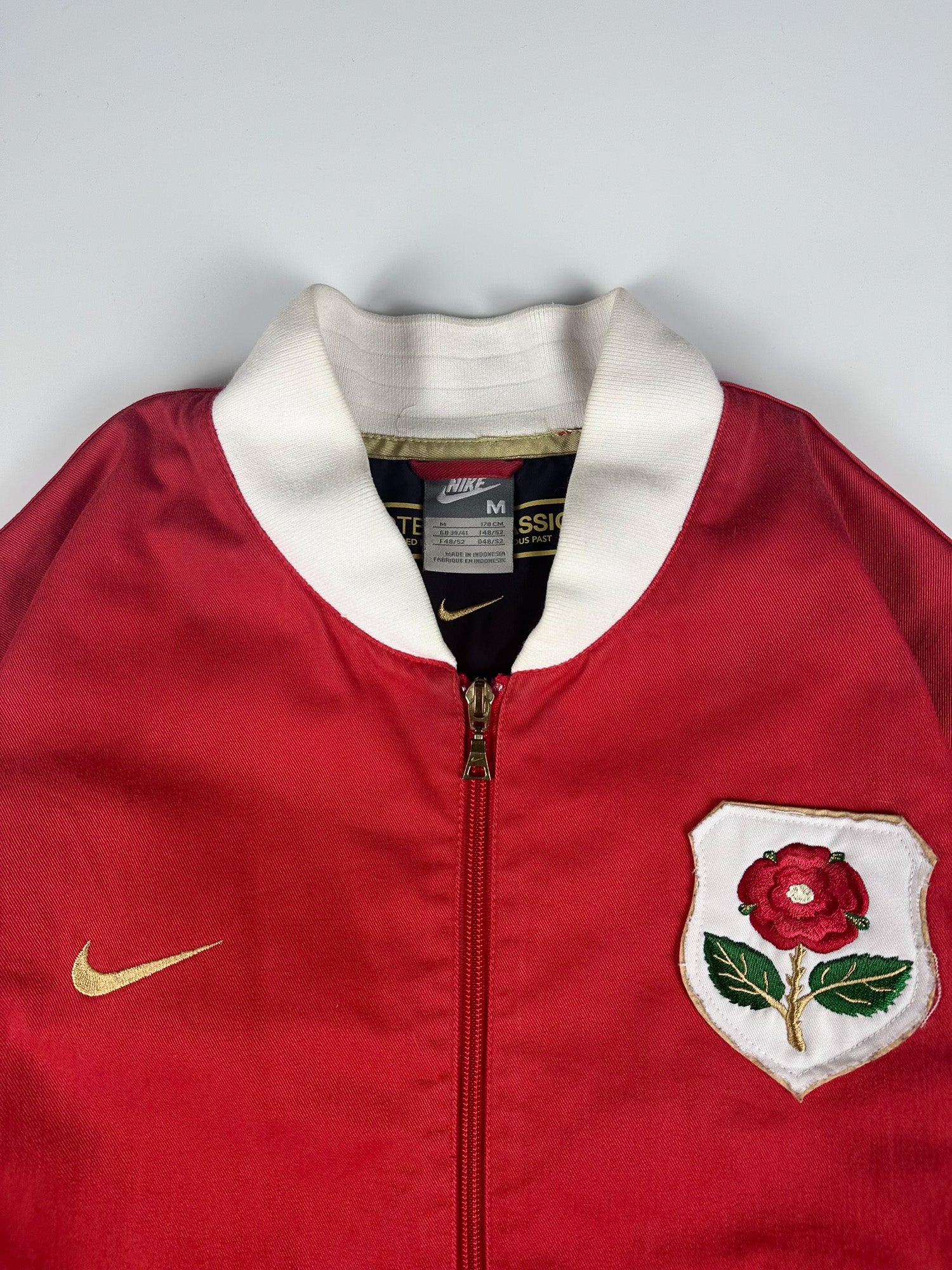 Preloved 00s Nike Football Classics 2007-09 Manchester United 1908/1909 Reissue Bomber Jacket (M)