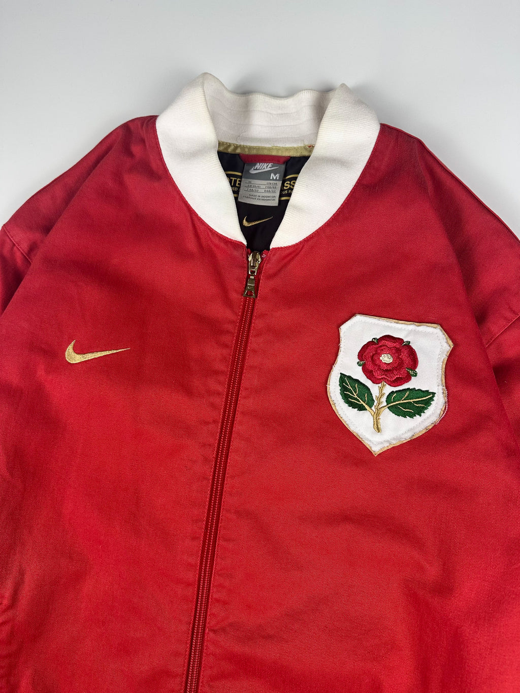 Preloved 00s Nike Football Classics 2007-09 Manchester United 1908/1909 Reissue Bomber Jacket (M)