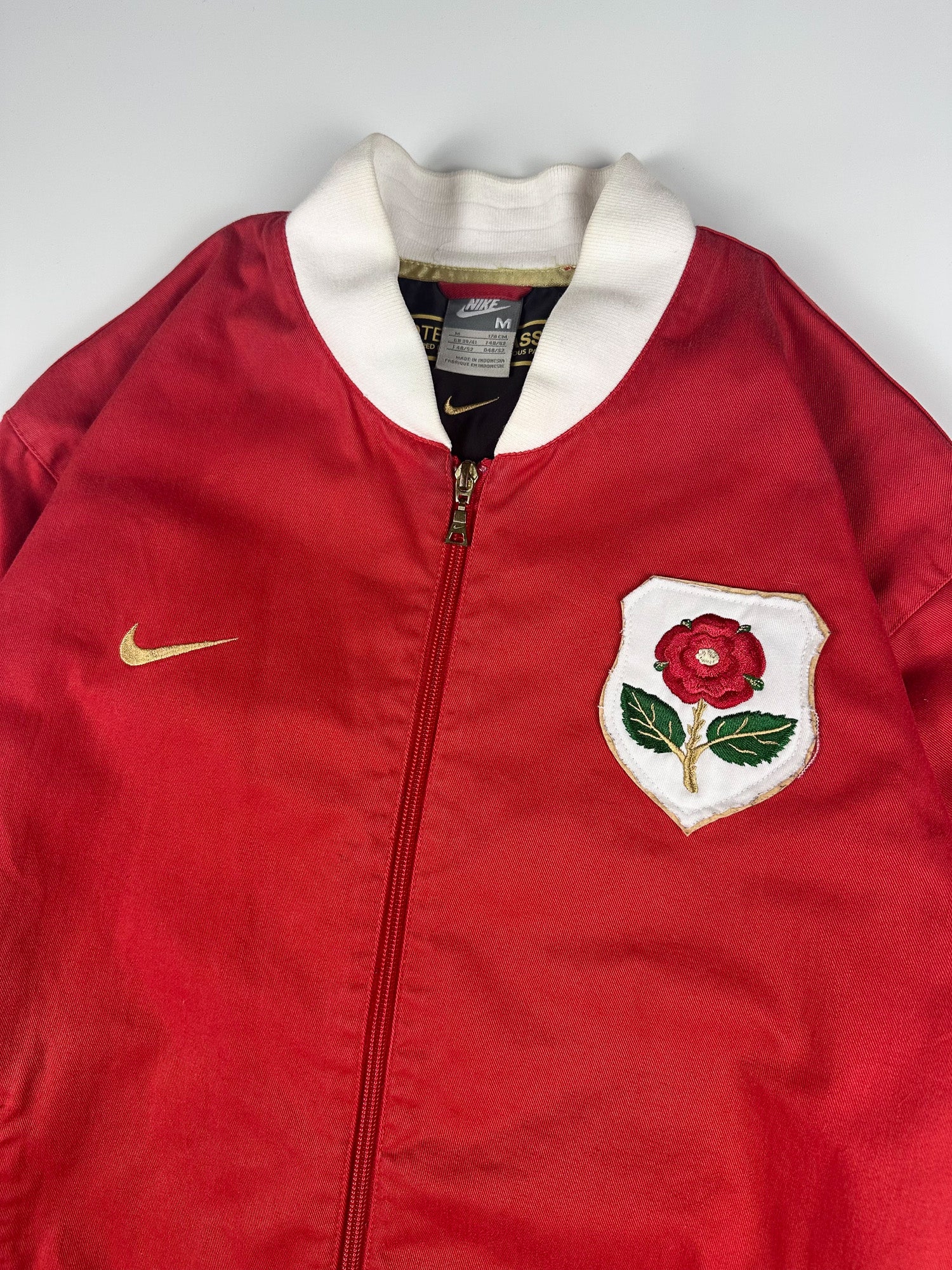 Preloved 00s Nike Football Classics 2007-09 Manchester United 1908/1909 Reissue Bomber Jacket (M)