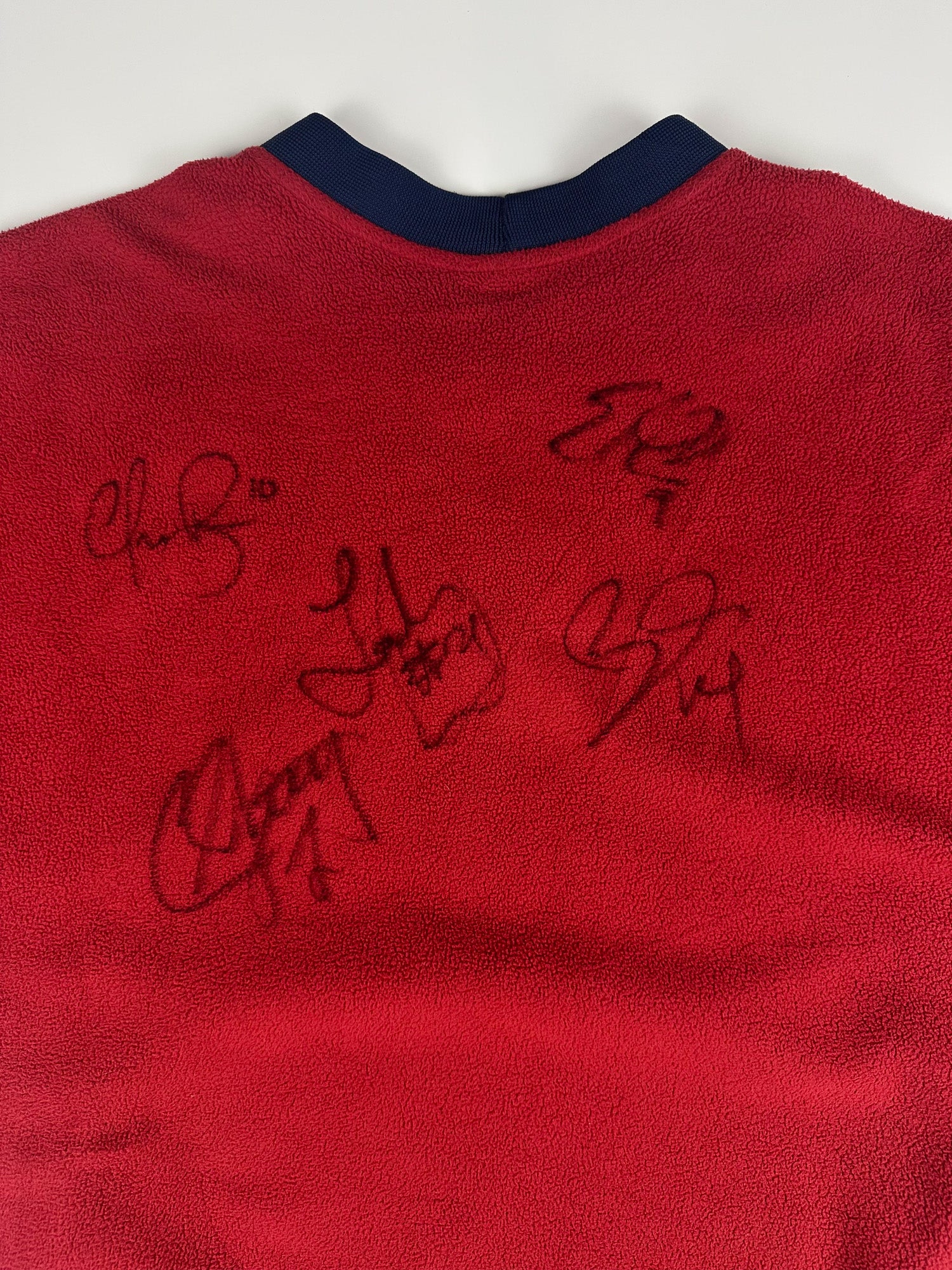 SIGNED Vintage 00s Nike Therma Fit U.S. Football Team USA Soccer Crewneck Fleece (L)