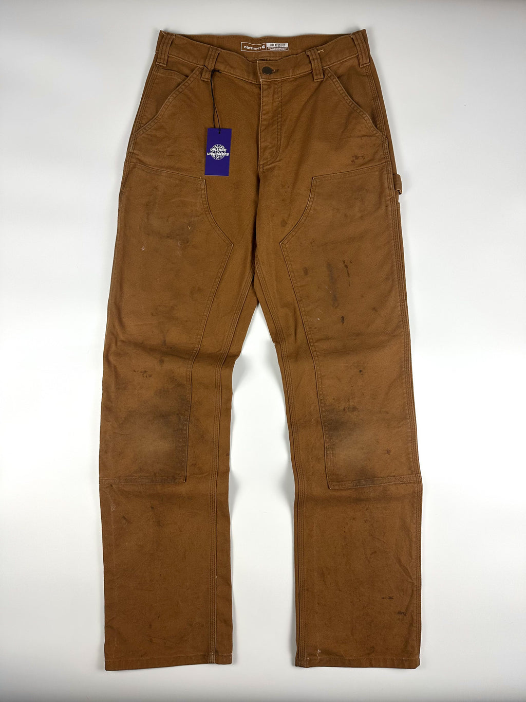 Preloved 2020s Carhartt Rugged Flex Relaxed Fit Duck Double-Knee Utility Work Pants (30x32)