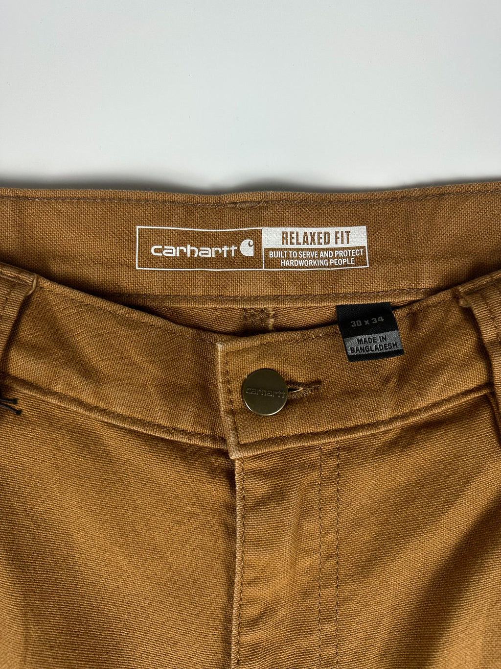 Preloved 2020s Carhartt Rugged Flex Relaxed Fit Duck Double-Knee Utility Work Pants (30x32)