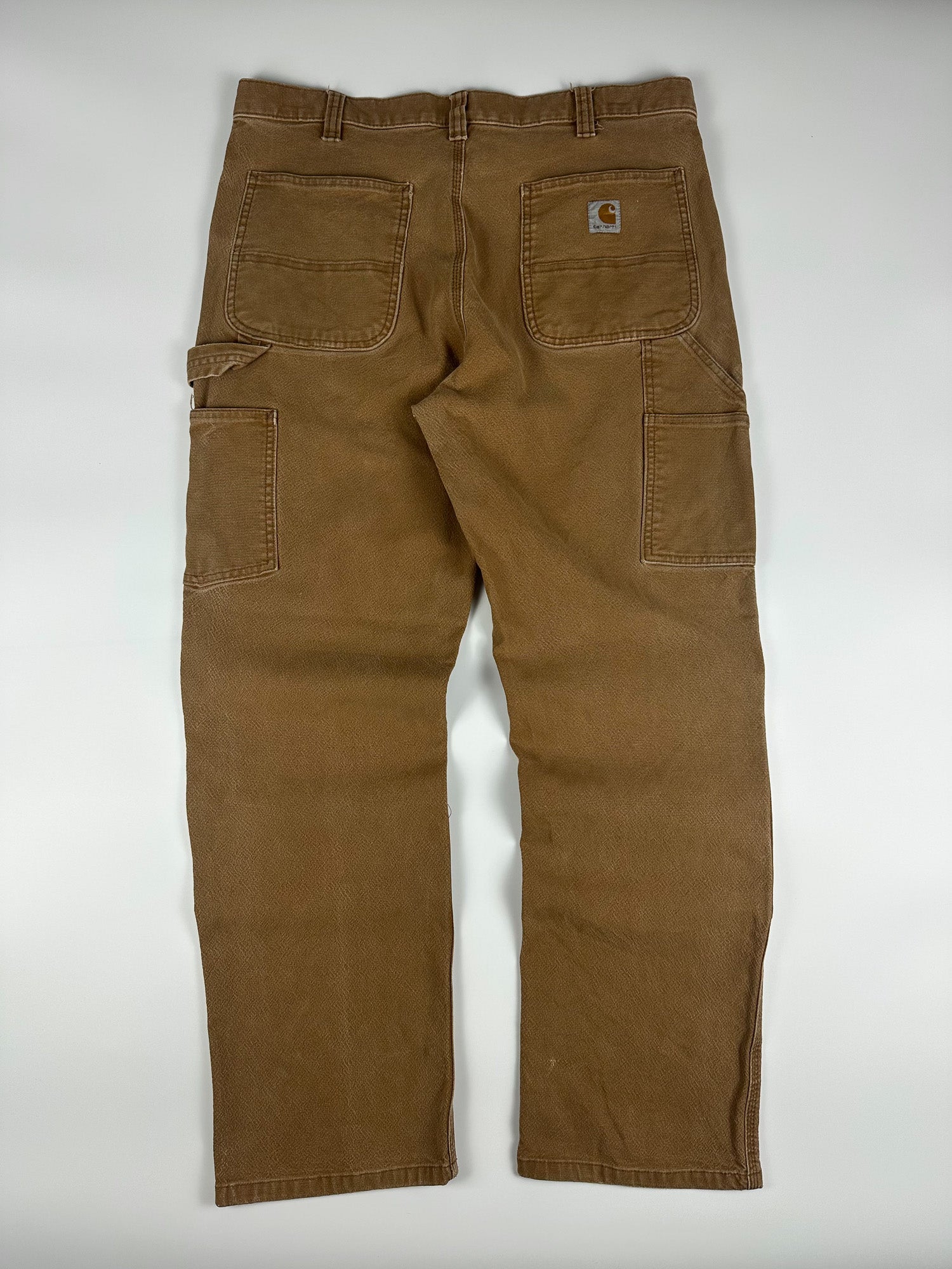Preloved 2010s Carhartt Rugged Flex Relaxed Fit Duck Double Knee Utility Workwear Carpenter Pants (35x30)