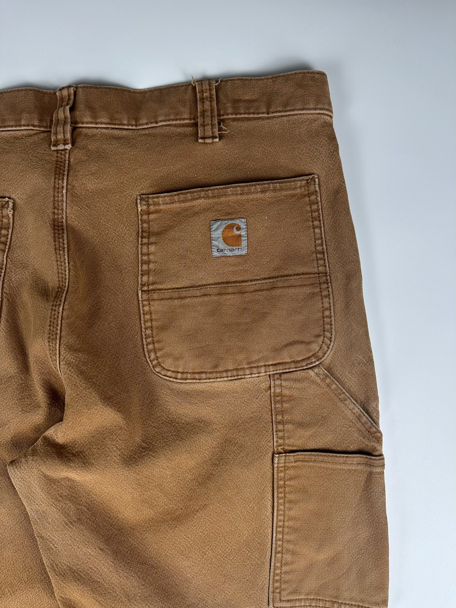 Preloved 2010s Carhartt Rugged Flex Relaxed Fit Duck Double Knee Utility Workwear Carpenter Pants (35x30)