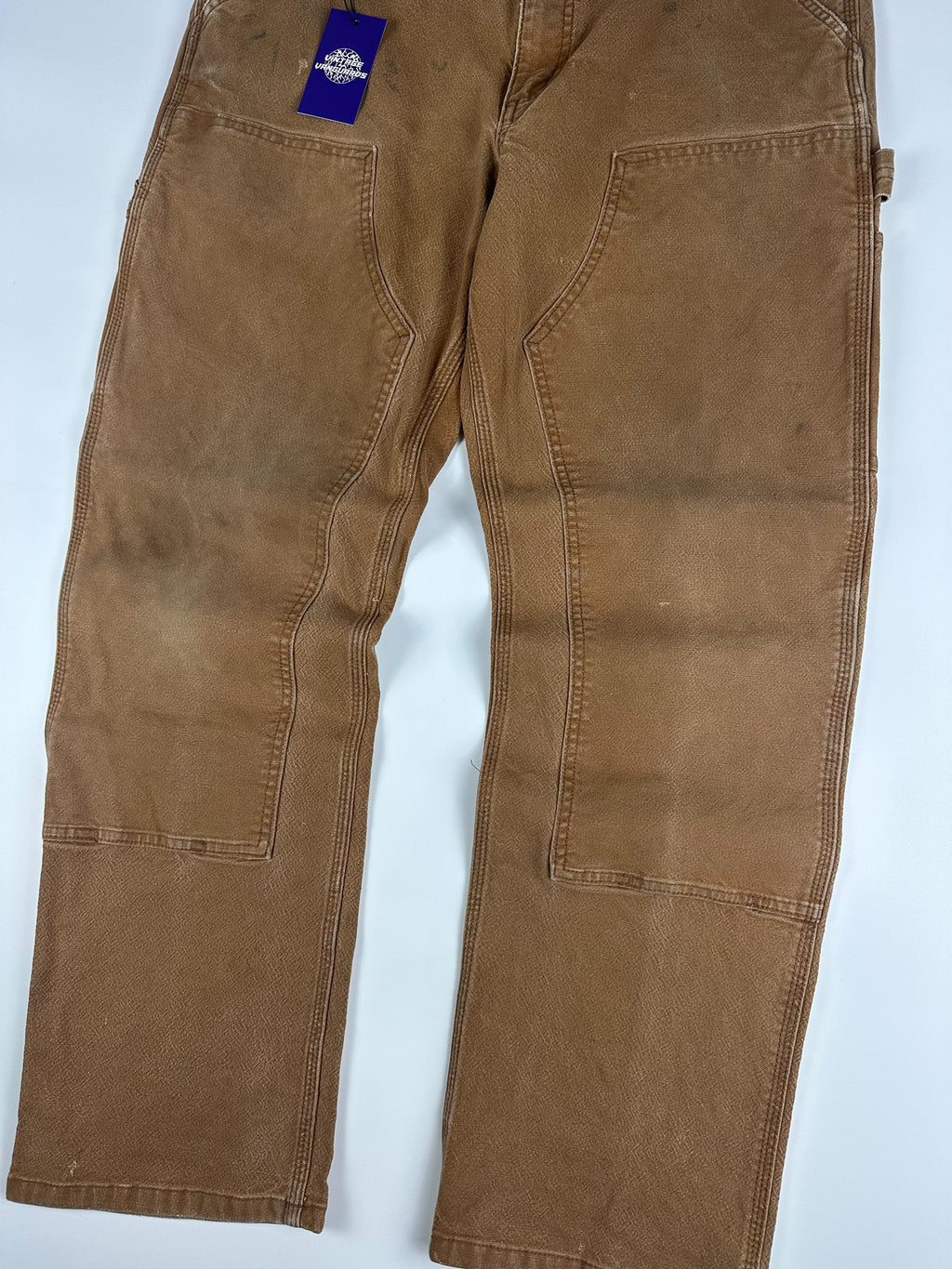 Preloved 2010s Carhartt Rugged Flex Relaxed Fit Duck Double Knee Utility Workwear Carpenter Pants (35x30)