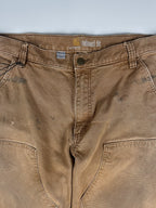 Preloved 2010s Carhartt Rugged Flex Relaxed Fit Duck Double Knee Utility Workwear Carpenter Pants (35x30)