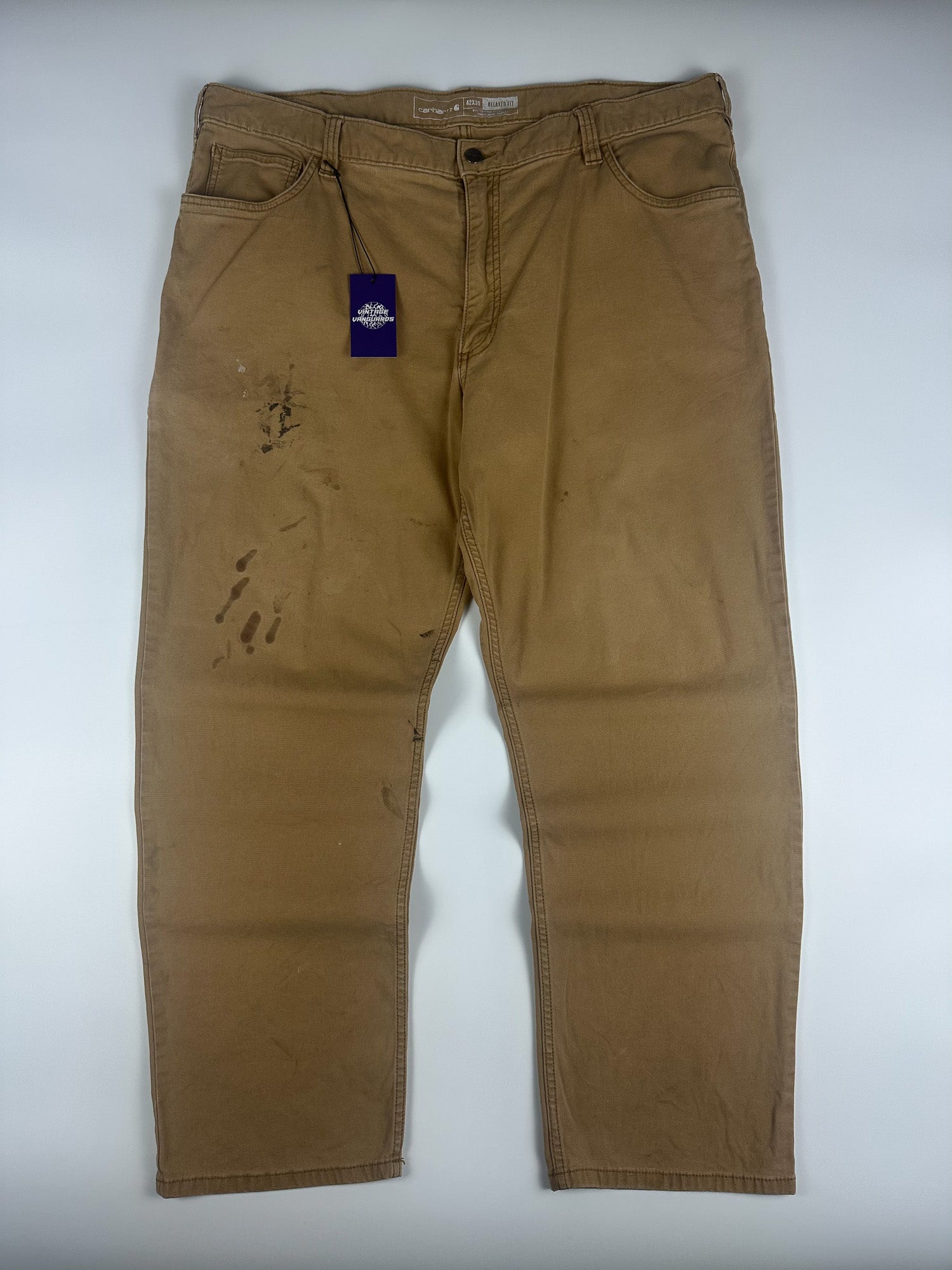Preloved 2020s Carhartt Rugged Flex Relaxed Fit Canvas 5-Pocket Work Pants (42x28)