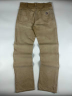 Preloved 2010s Carhartt Relaxed Fit Canvas Workwear Carpenter Pants (34x33)