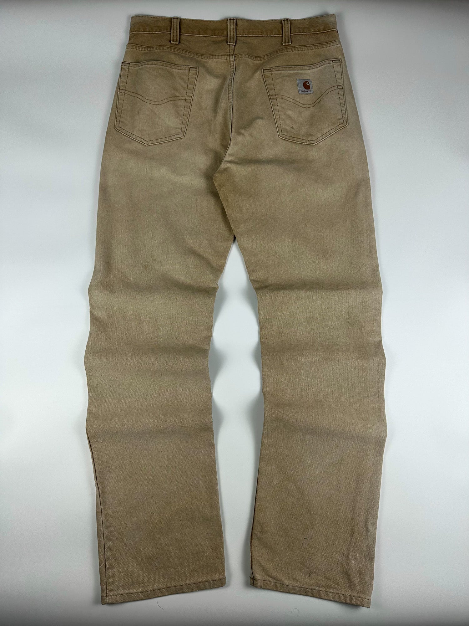 Preloved 2010s Carhartt Relaxed Fit Canvas Workwear Carpenter Pants (34x33)