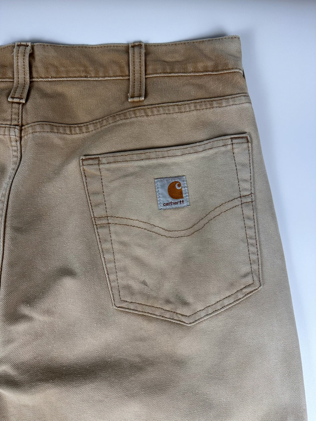 Preloved 2010s Carhartt Relaxed Fit Canvas Workwear Carpenter Pants (34x33)