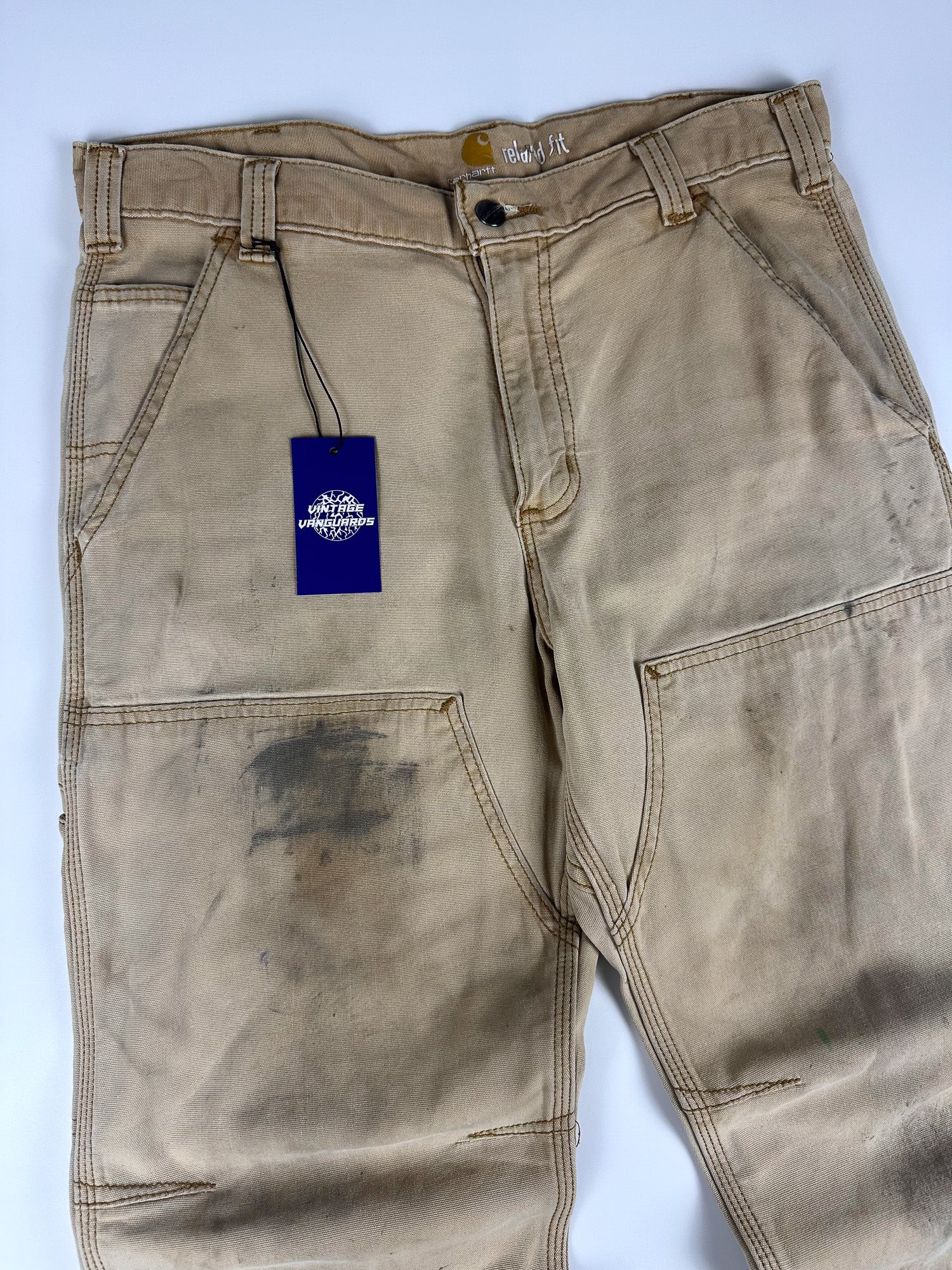 Preloved 2010s Carhartt Relaxed Fit Rugged Flex Rigby Double-Knee Utility Pants (34x30)
