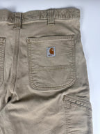 Preloved 2010s Carhartt Relaxed Fit Rugged Flex Canvas Workwear Carpenter Pants (35x32)