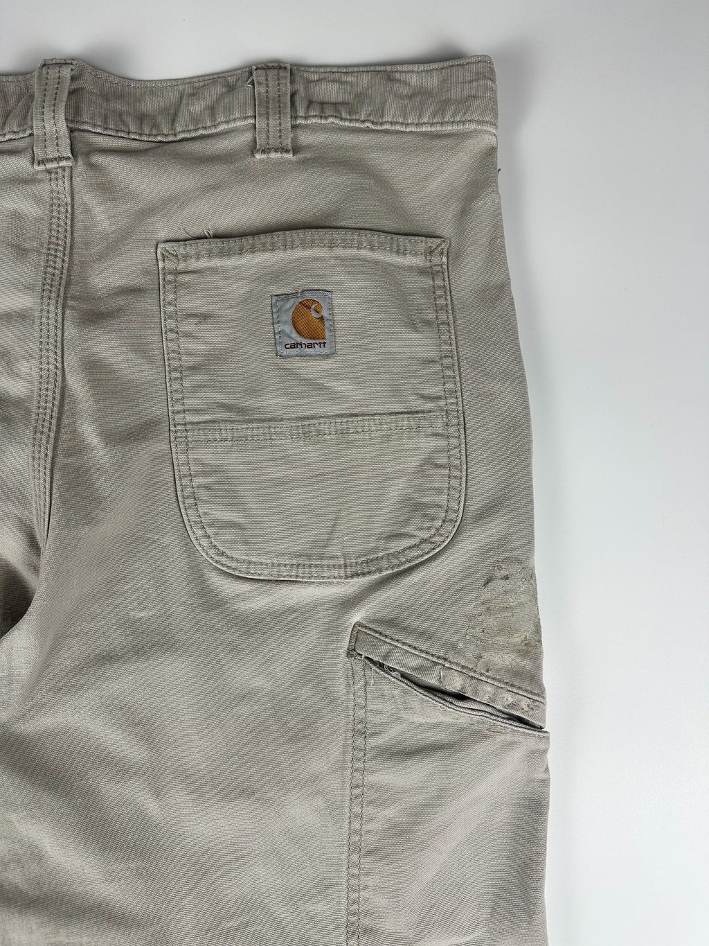 Preloved 2010s Carhartt Rugged Flex Relaxed Fit Canvas Workwear Carpenter Pants (36x28)