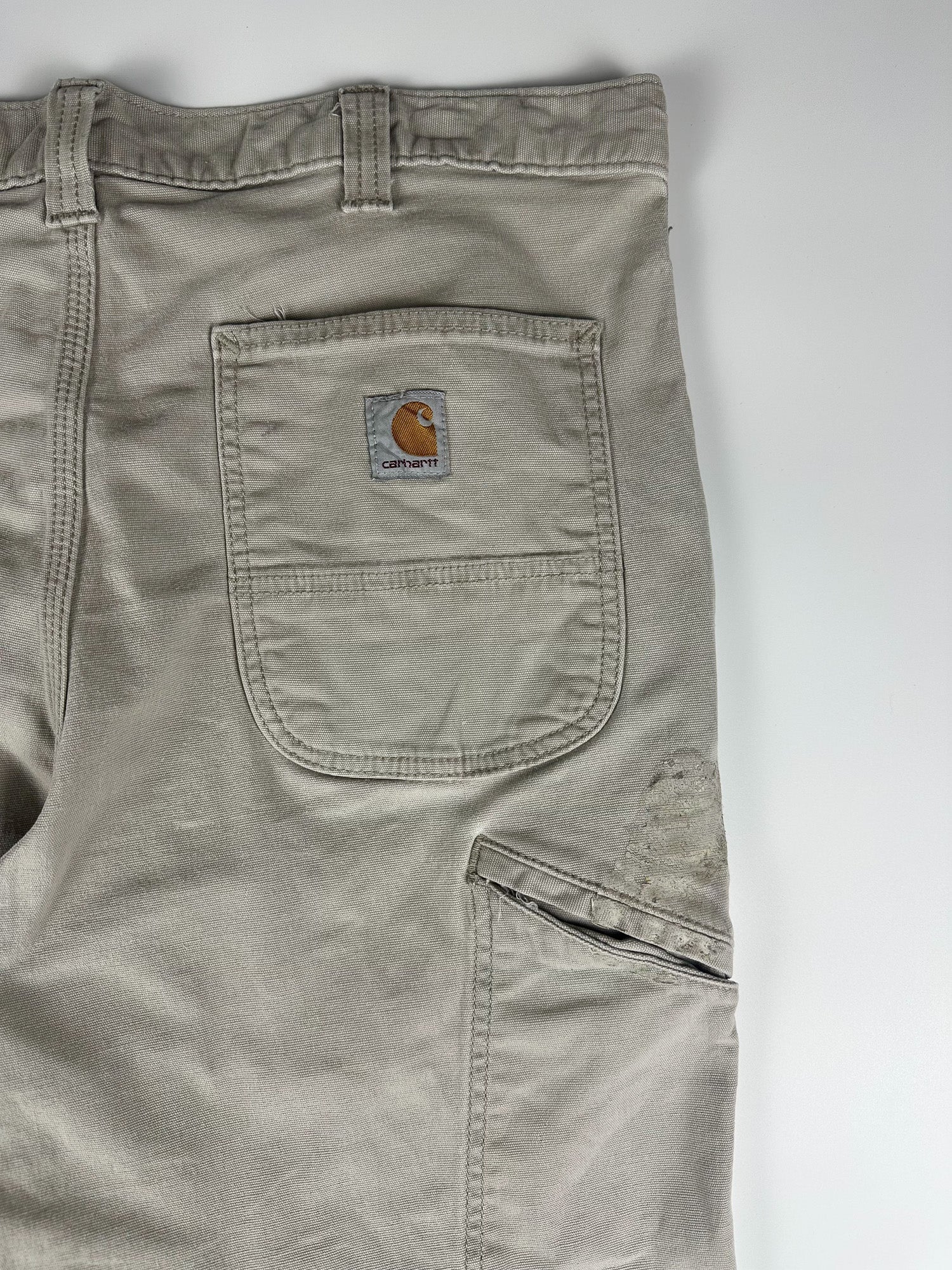 Preloved 2010s Carhartt Rugged Flex Relaxed Fit Canvas Workwear Carpenter Pants (36x28)