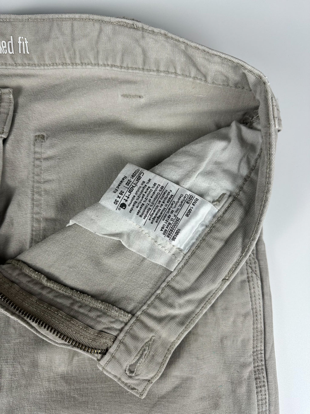 Preloved 2010s Carhartt Rugged Flex Relaxed Fit Canvas Workwear Carpenter Pants (36x28)