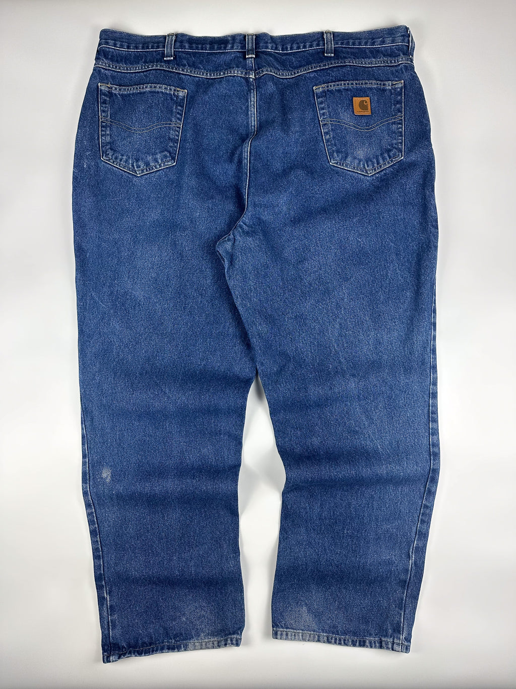 Vintage 00s Carhartt Relaxed Fit Straight Leg Heavyweight Denim Workwear Carpenter Jeans (46x32)