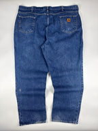 Vintage 00s Carhartt Relaxed Fit Straight Leg Heavyweight Denim Workwear Carpenter Jeans (46x32)