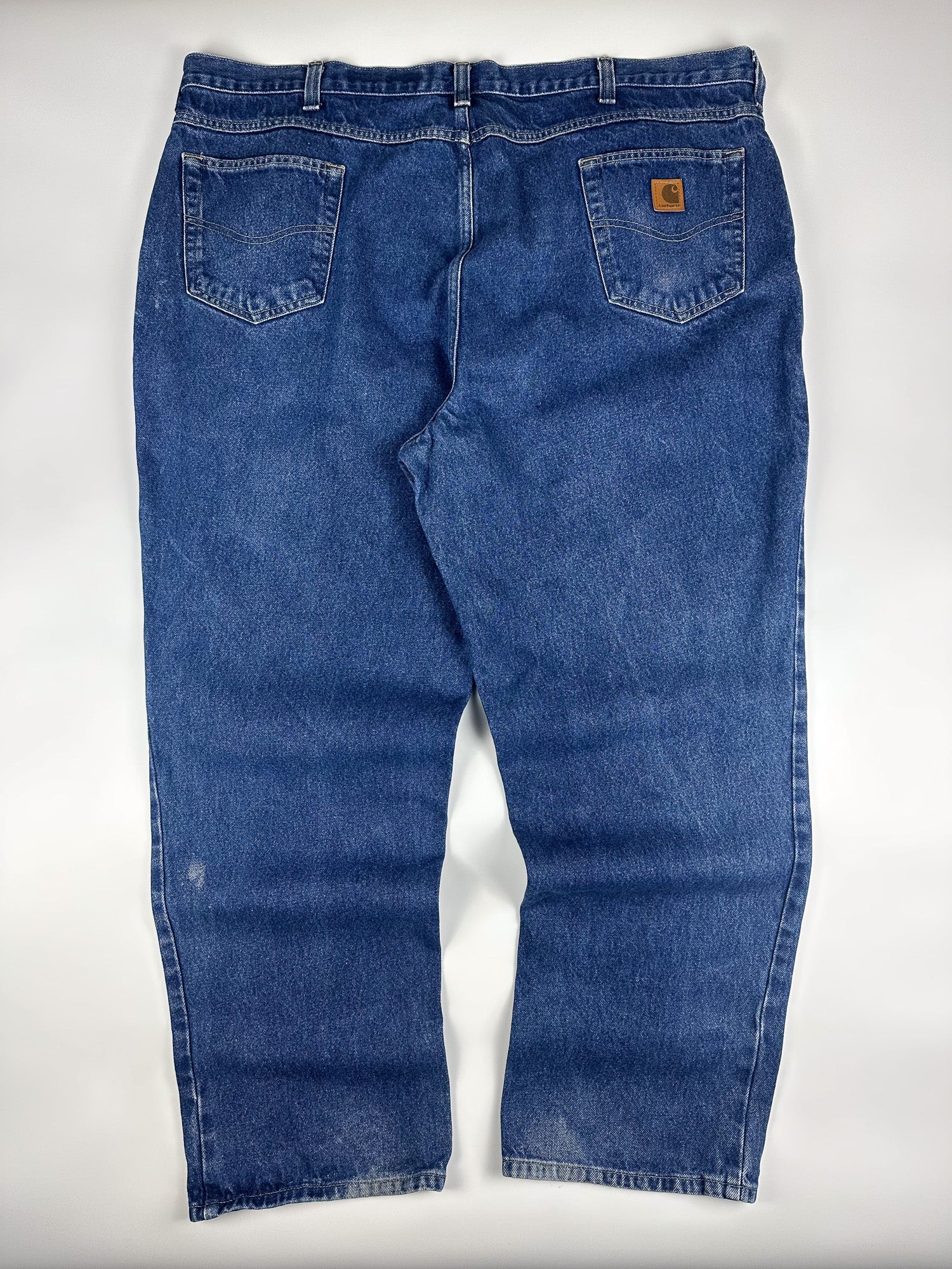 Vintage 00s Carhartt Relaxed Fit Straight Leg Denim Workwear Carpenter Jeans (46x32)