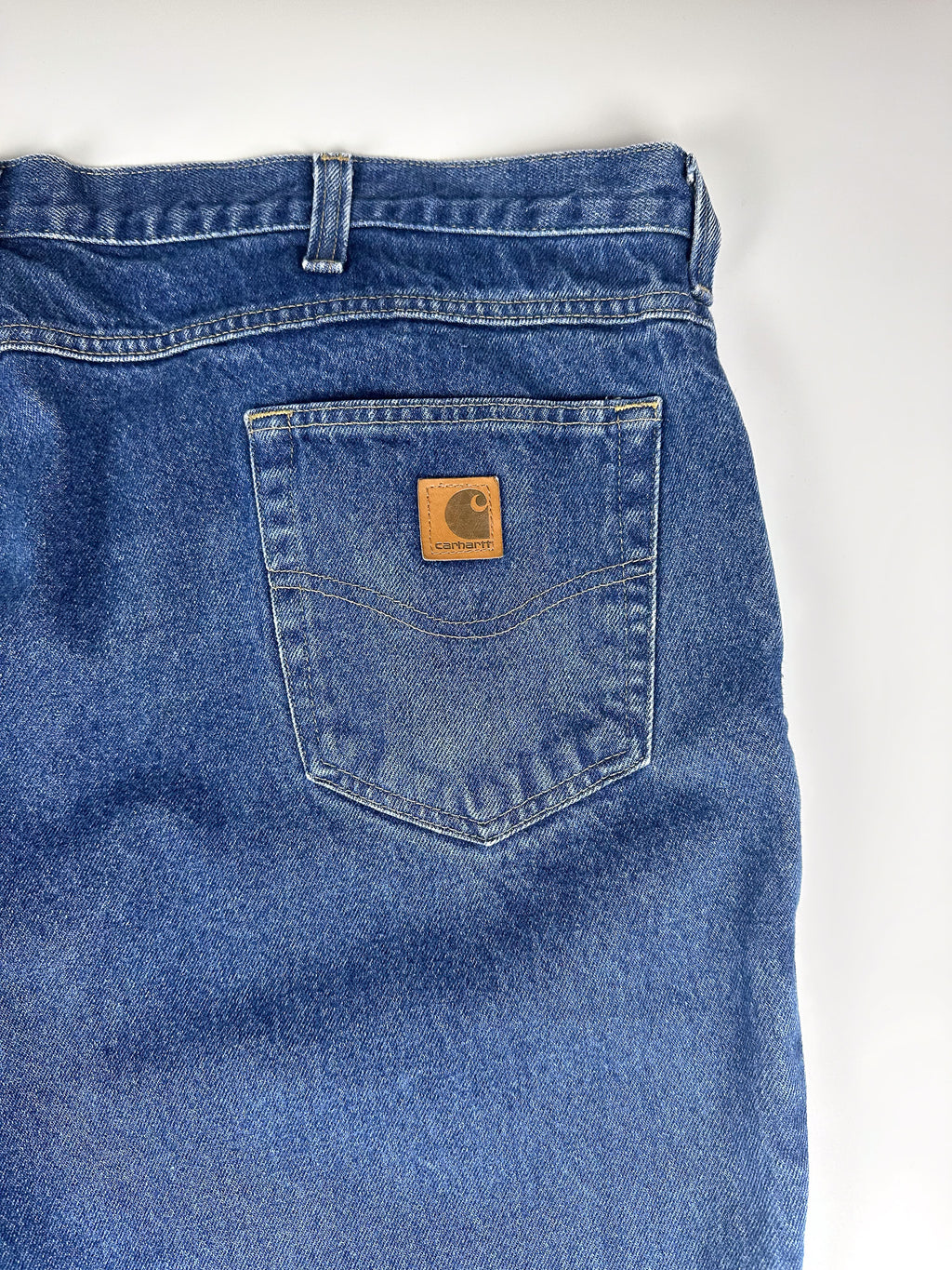 Vintage 00s Carhartt Relaxed Fit Straight Leg Heavyweight Denim Workwear Carpenter Jeans (46x32)